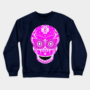 pink skull in candy tattoo ecopop Crewneck Sweatshirt